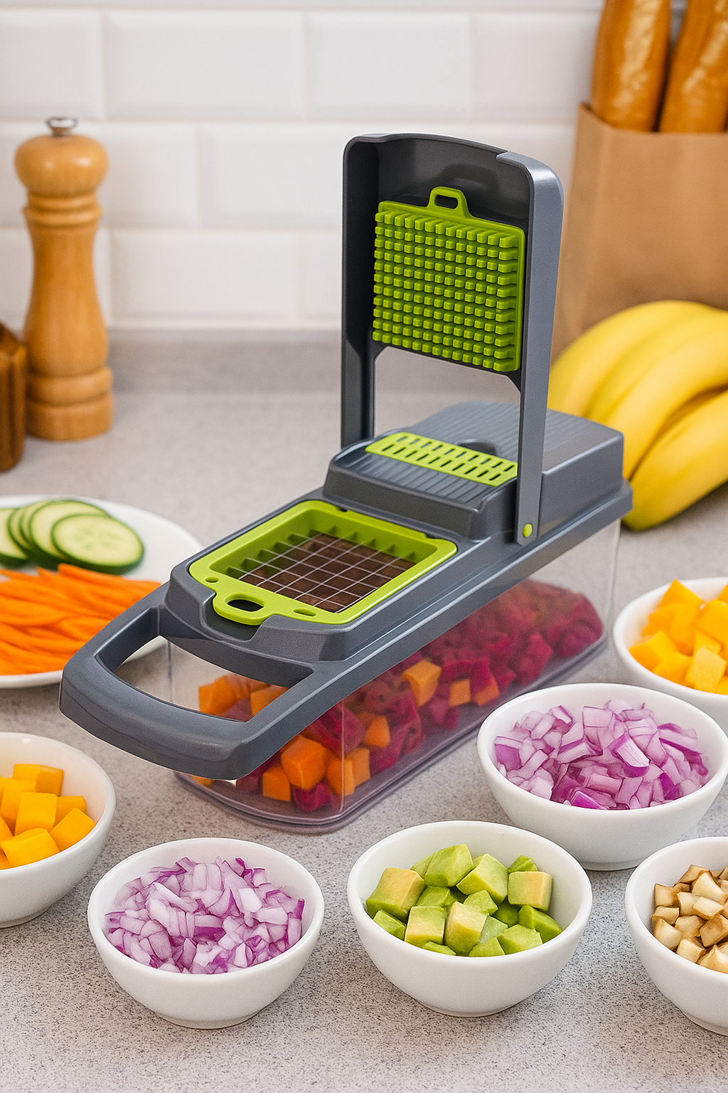 Cortador de Verduras Multifunción 14en1