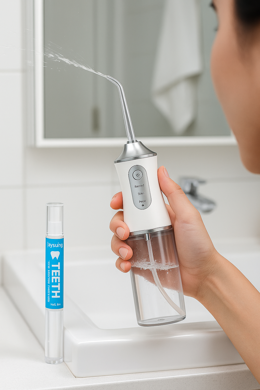 COMBO IRRIGADOR BUCAL + LAPIZ BLANQUEADO