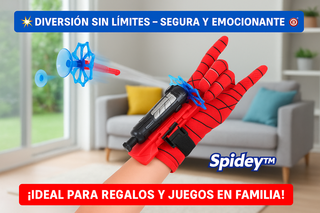 Guante de Spiderman con 3 balines