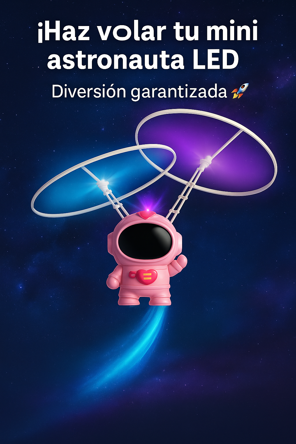 Astronauta Volador Rosado