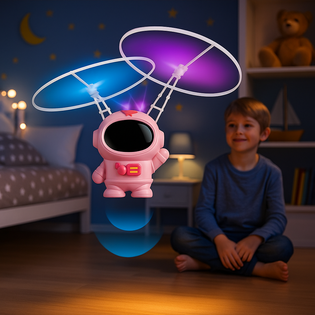 Astronauta Volador Rosado