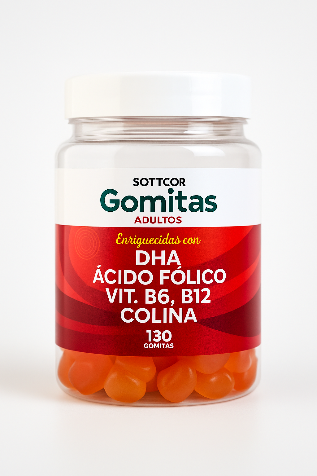 Gomitas DHA Ácido Fólico Vit. B6, B12