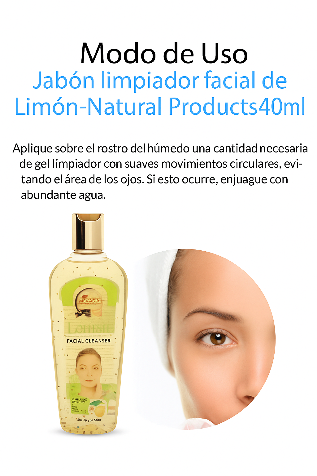 Jabón limpiador Facial de Limón - Nevada