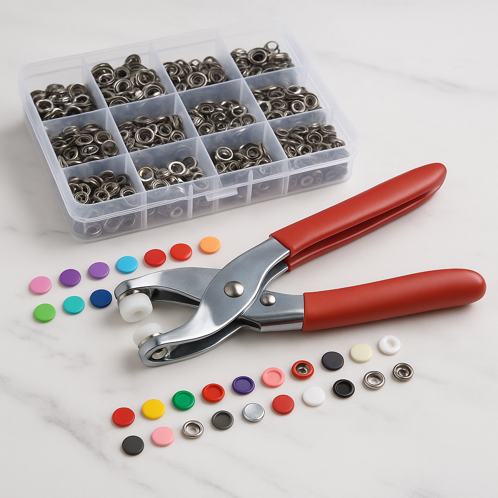 Alicates Botón A Presion con 100 broches